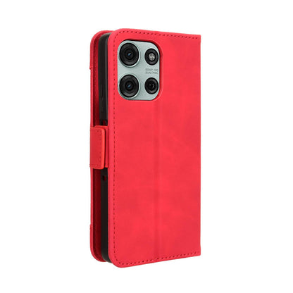 Motorola Moto G75 5G Skin Feel PU Leather Wallet Phone Case with Card Slots, Cash Pocket, Magnetic Closure, Built-In Stand, Full Protection TPU Cover