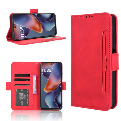 Motorola Moto G Play 2025 Skin Feel PU Leather Wallet Phone Case with Card Slots, Cash Pocket, Magnetic Closure, Built-In Stand, Full Protection TPU Cover
