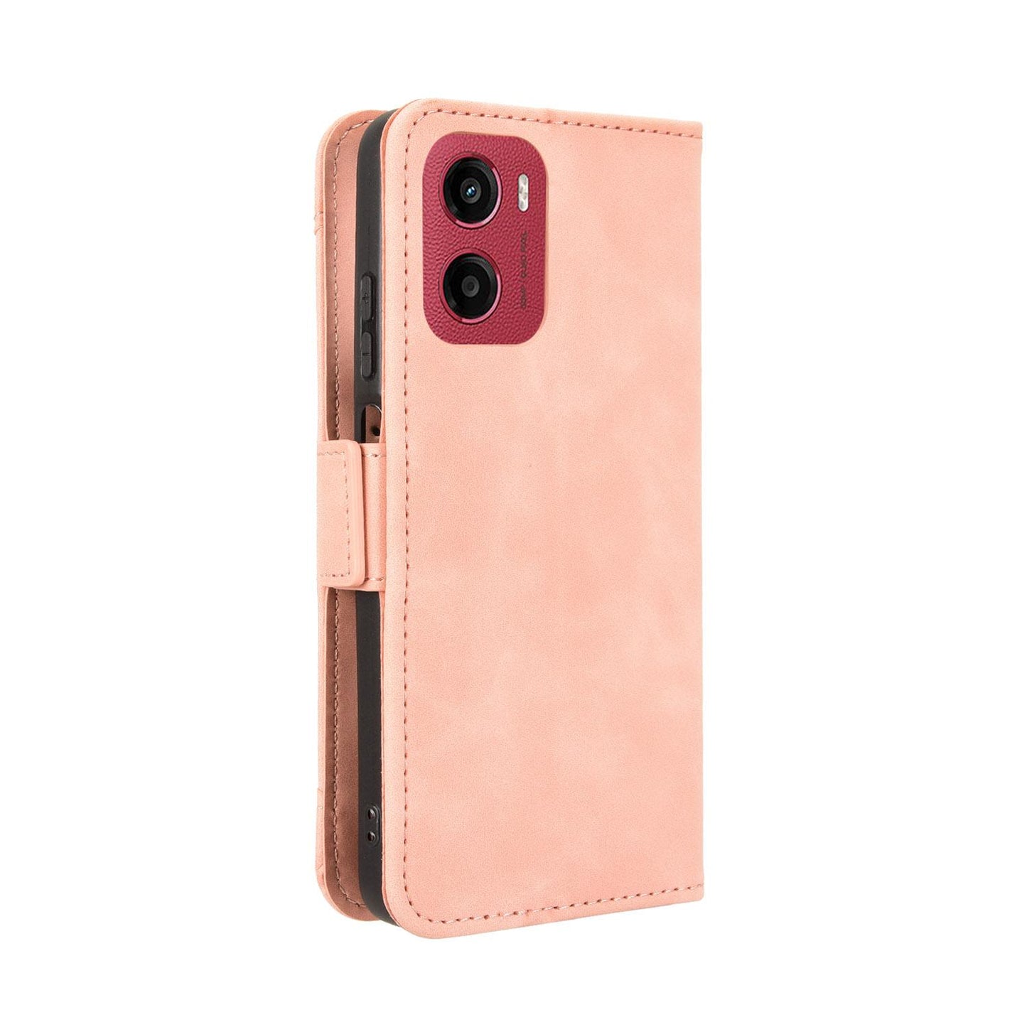 Motorola Moto G05 4G Skin Feel PU Leather Wallet Phone Case with Card Slots, Cash Pocket, Magnetic Closure, Built-In Stand, Full Protection TPU Cover
