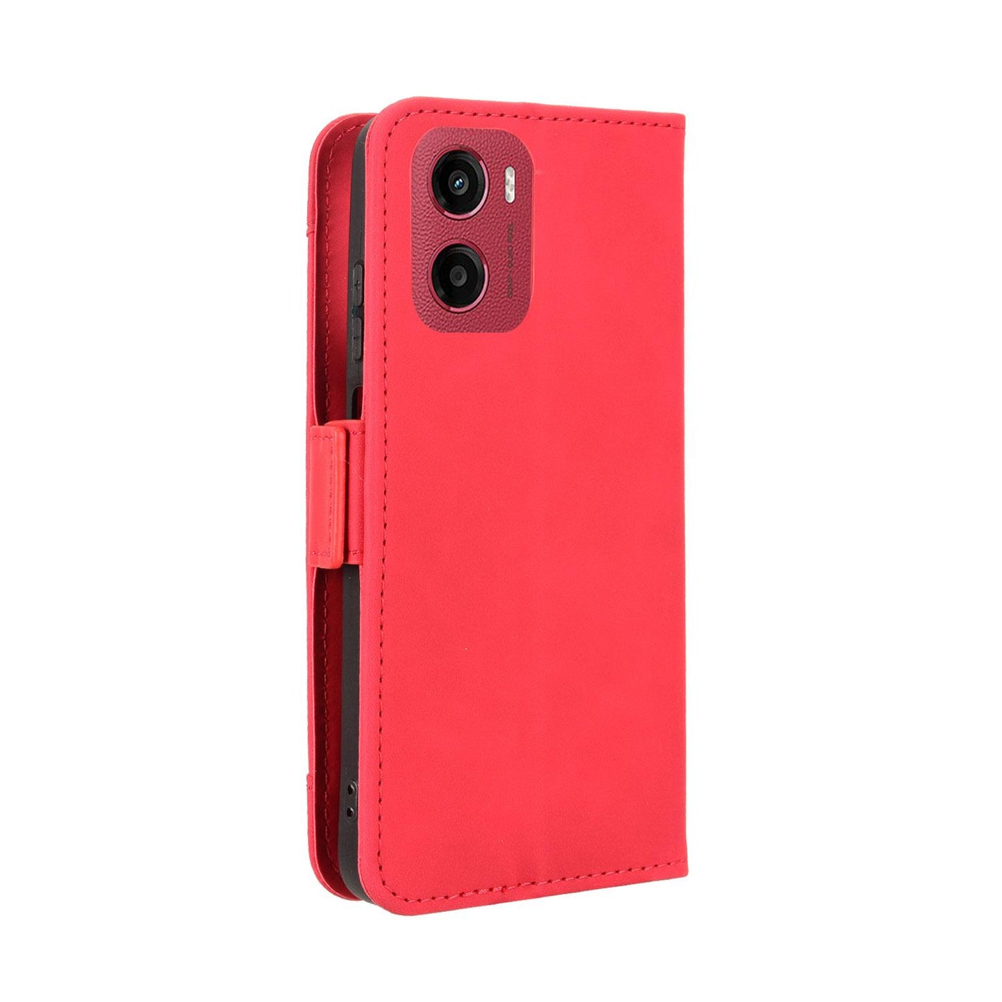 Motorola Moto G05 4G Skin Feel PU Leather Wallet Phone Case with Card Slots, Cash Pocket, Magnetic Closure, Built-In Stand, Full Protection TPU Cover