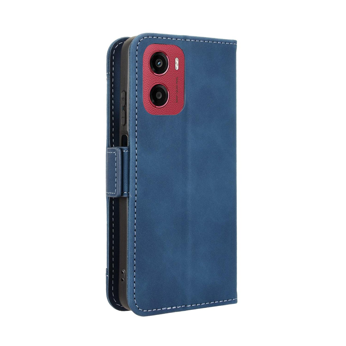 Motorola Moto G05 4G Skin Feel PU Leather Wallet Phone Case with Card Slots, Cash Pocket, Magnetic Closure, Built-In Stand, Full Protection TPU Cover