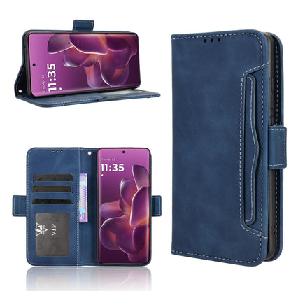 Motorola Edge 60s Pro 5G Skin Feel PU Leather Wallet Phone Case with Card Slots, Cash Pocket, Magnetic Closure, Built-In Stand, Full Protection TPU Cover