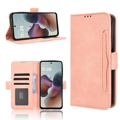Motorola Moto G66y 5G Skin Feel PU Leather Wallet Phone Case with Card Slots, Cash Pocket, Magnetic Closure, Built-In Stand, Full Protection TPU Cover