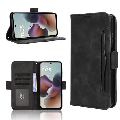 Motorola Moto G66j Skin Feel PU Leather Wallet Phone Case with Card Slots, Cash Pocket, Magnetic Closure, Built-In Stand, Full Protection TPU Cover
