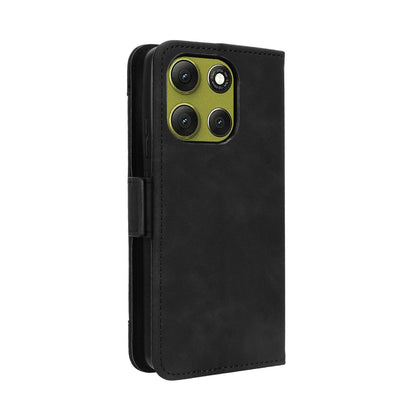 Motorola Moto G86 5G Skin Feel PU Leather Wallet Phone Case with Card Slots, Cash Pocket, Magnetic Closure, Built-In Stand, Full Protection TPU Cover
