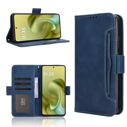 Motorola Moto G86 5G Skin Feel PU Leather Wallet Phone Case with Card Slots, Cash Pocket, Magnetic Closure, Built-In Stand, Full Protection TPU Cover