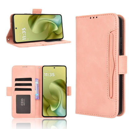 Motorola Moto G86 Power 5G Skin Feel PU Leather Wallet Phone Case with Card Slots, Cash Pocket, Magnetic Closure, Built-In Stand, Full Protection TPU Cover