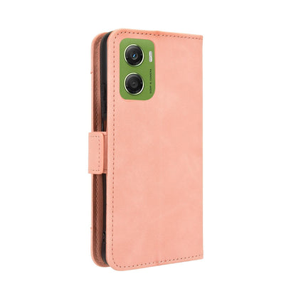 Motorola Moto G06 Skin Feel PU Leather Wallet Phone Case with Card Slots, Cash Pocket, Magnetic Closure, Built-In Stand, Full Protection TPU Cover