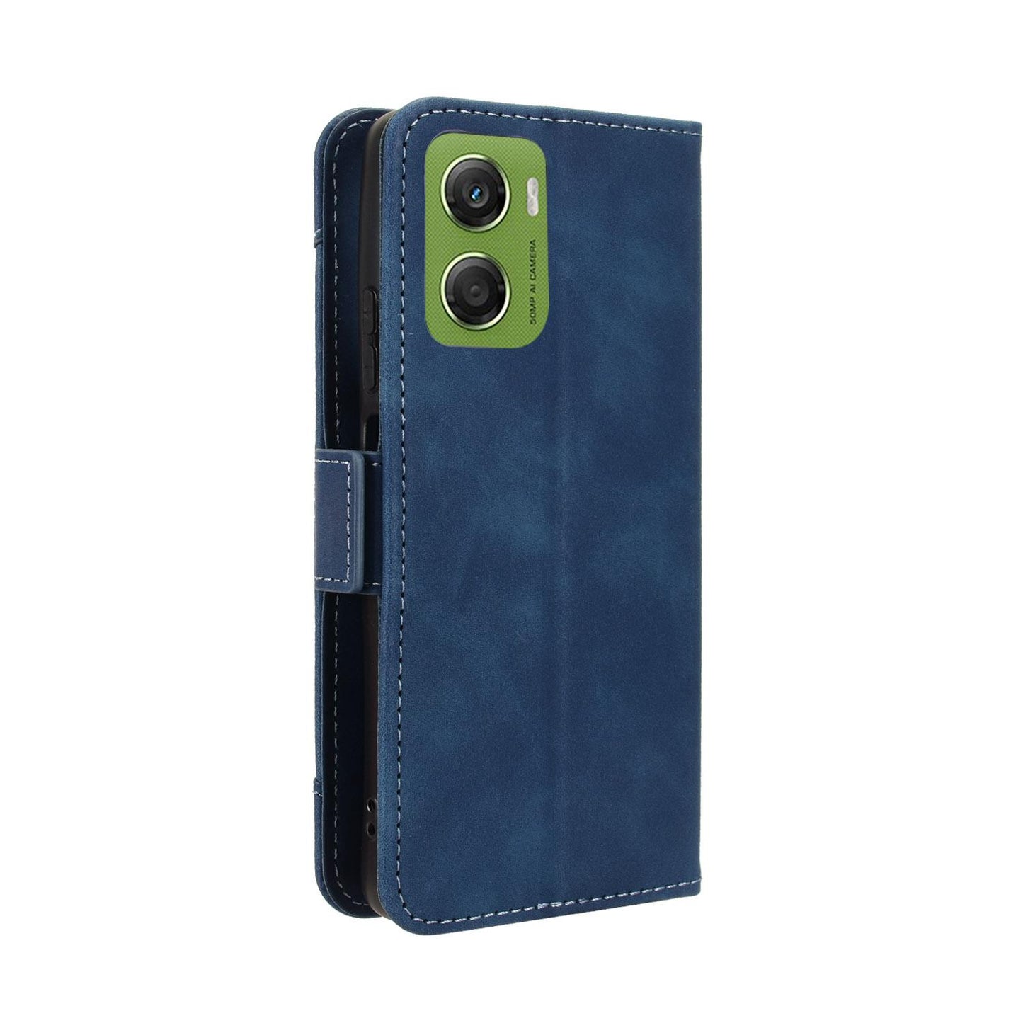 Motorola Moto G06 Power Skin Feel PU Leather Wallet Phone Case with Card Slots, Cash Pocket, Magnetic Closure, Built-In Stand, Full Protection TPU Cover