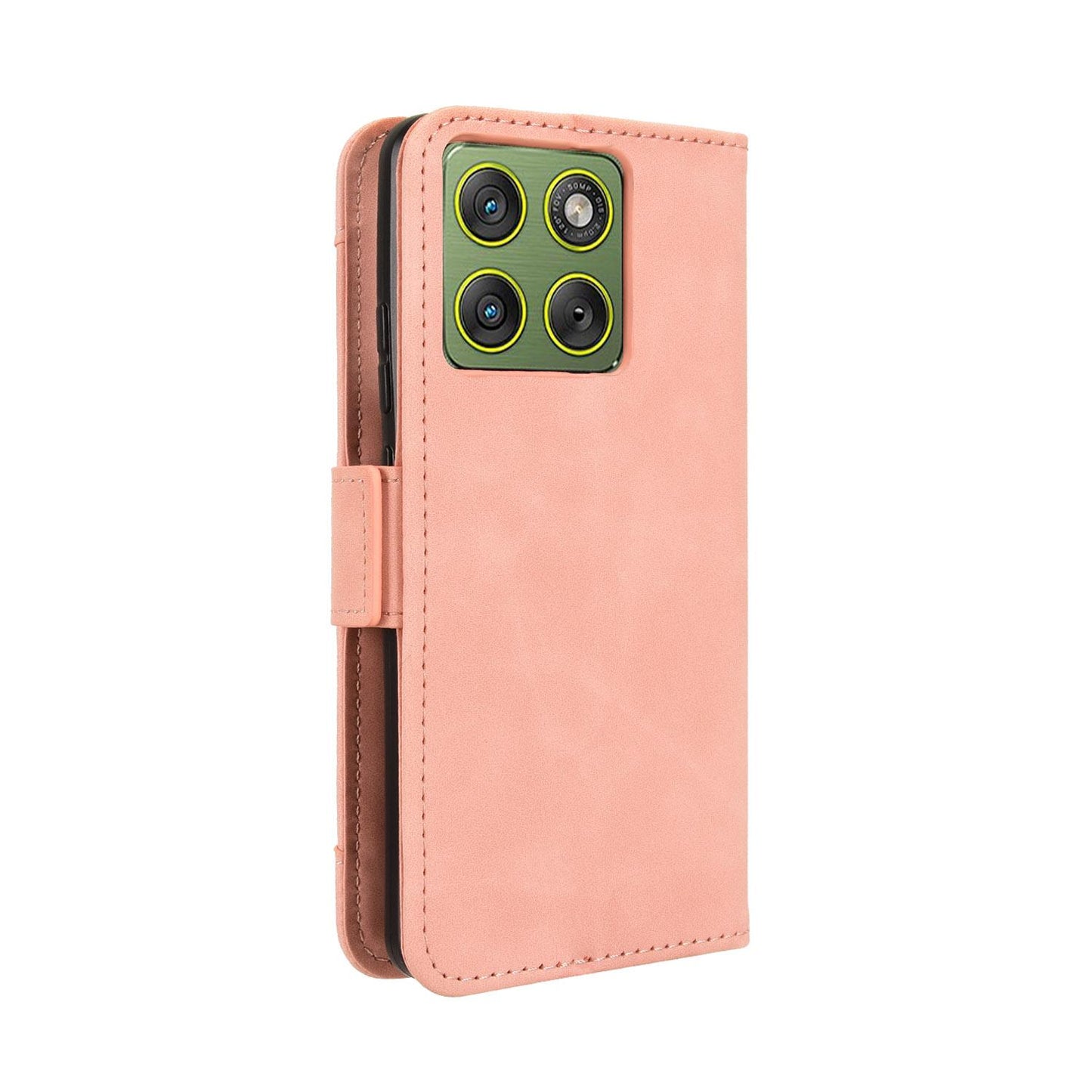 Motorola Edge 70 5G Skin Feel PU Leather Wallet Phone Case with Card Slots, Cash Pocket, Magnetic Closure, Built-In Stand, Full Protection TPU Cover