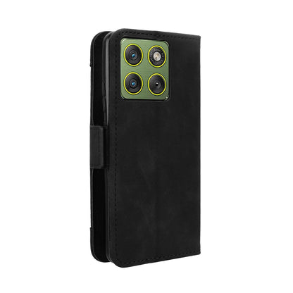 Motorola Edge 70 5G Skin Feel PU Leather Wallet Phone Case with Card Slots, Cash Pocket, Magnetic Closure, Built-In Stand, Full Protection TPU Cover