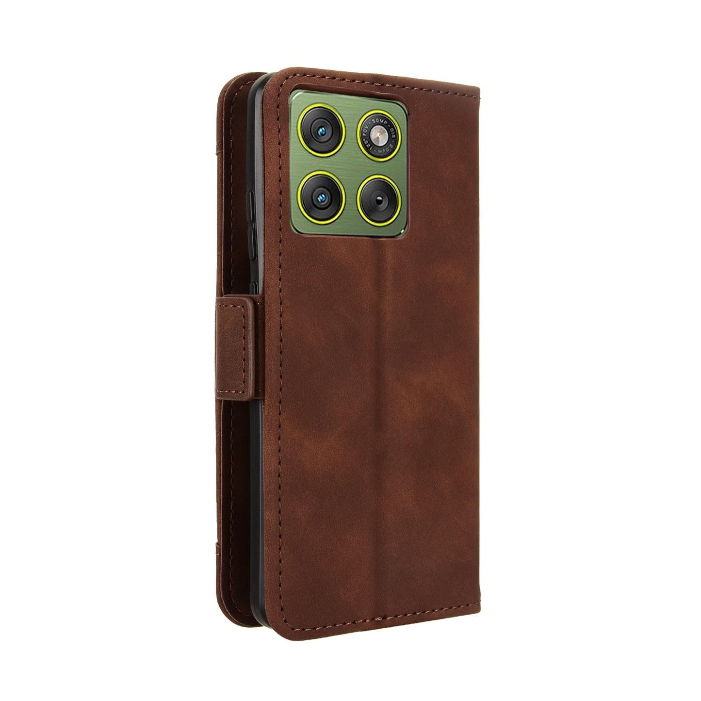 Motorola Edge 70 5G Skin Feel PU Leather Wallet Phone Case with Card Slots, Cash Pocket, Magnetic Closure, Built-In Stand, Full Protection TPU Cover