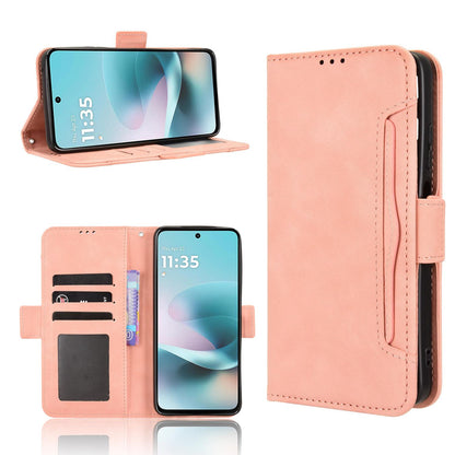 Motorola Moto G67 Power Skin Feel PU Leather Wallet Phone Case with Card Slots, Cash Pocket, Magnetic Closure, Built-In Stand, Full Protection TPU Cover