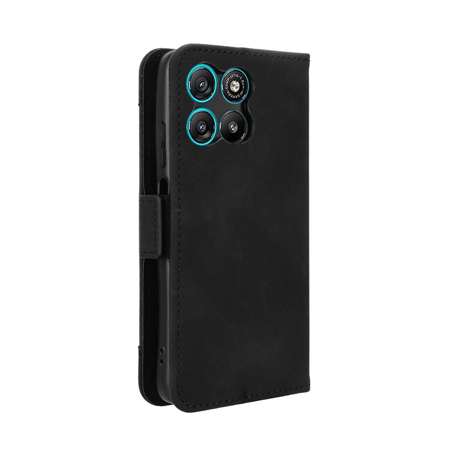 Motorola Moto G67 Power Skin Feel PU Leather Wallet Phone Case with Card Slots, Cash Pocket, Magnetic Closure, Built-In Stand, Full Protection TPU Cover