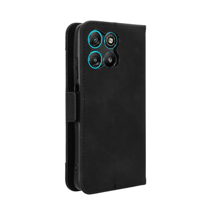 Motorola Moto G57 Power Skin Feel PU Leather Wallet Phone Case with Card Slots, Cash Pocket, Magnetic Closure, Built-In Stand, Full Protection TPU Cover