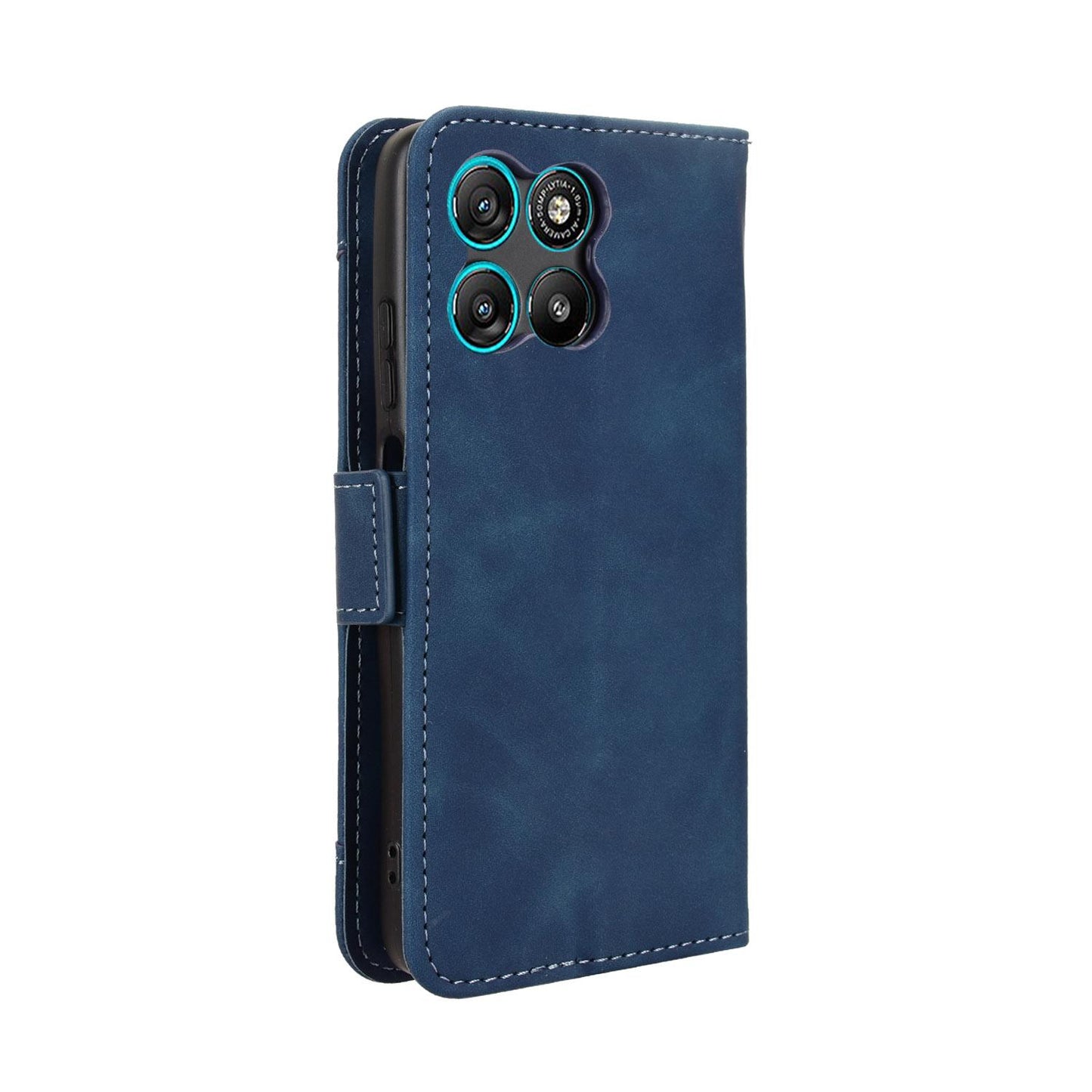 Motorola Moto G67 Power Skin Feel PU Leather Wallet Phone Case with Card Slots, Cash Pocket, Magnetic Closure, Built-In Stand, Full Protection TPU Cover