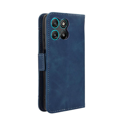 Motorola Moto G57 Power Skin Feel PU Leather Wallet Phone Case with Card Slots, Cash Pocket, Magnetic Closure, Built-In Stand, Full Protection TPU Cover
