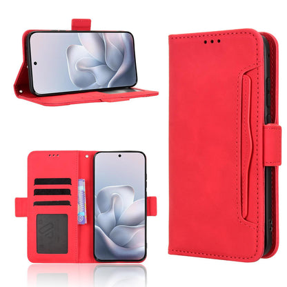 Motorola Edge 70 Fusion 5G Skin Feel PU Leather Wallet Phone Case with Card Slots, Cash Pocket, Magnetic Closure, Built-In Stand, Full Protection TPU Cover