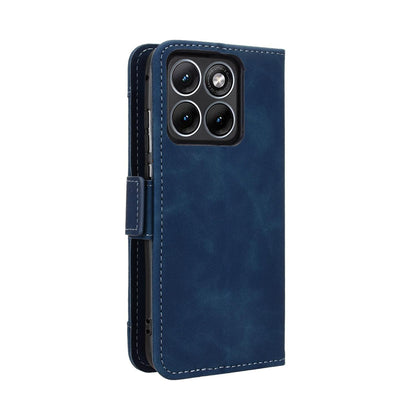 Motorola Edge 70 Fusion 5G Skin Feel PU Leather Wallet Phone Case with Card Slots, Cash Pocket, Magnetic Closure, Built-In Stand, Full Protection TPU Cover
