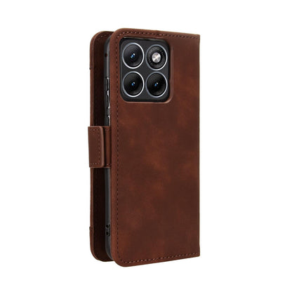 Motorola Edge 70 Fusion 5G Skin Feel PU Leather Wallet Phone Case with Card Slots, Cash Pocket, Magnetic Closure, Built-In Stand, Full Protection TPU Cover