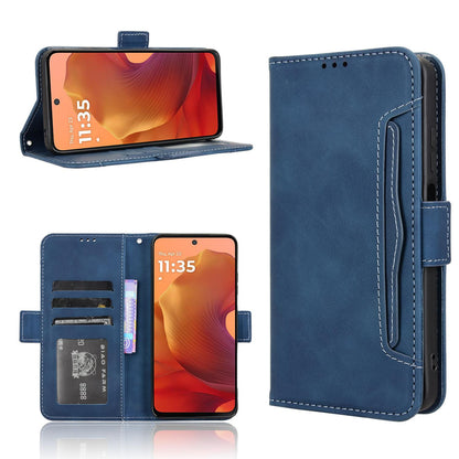 Motorola Moto G17 Skin Feel PU Leather Wallet Phone Case with Card Slots, Cash Pocket, Magnetic Closure, Built-In Stand, Full Protection TPU Cover