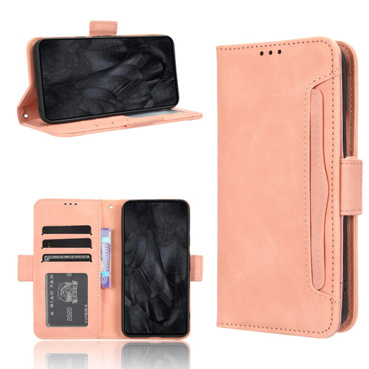 Google Pixel 8 Skin Feel PU Leather Wallet Phone Case with Card Slots, Cash Pocket, Magnetic Closure, Built-In Stand, Full Protection TPU Cover