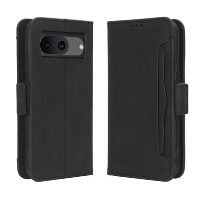Google Pixel 8 Skin Feel PU Leather Wallet Phone Case with Card Slots, Cash Pocket, Magnetic Closure, Built-In Stand, Full Protection TPU Cover
