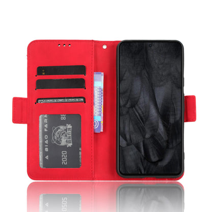 Google Pixel 8 Skin Feel PU Leather Wallet Phone Case with Card Slots, Cash Pocket, Magnetic Closure, Built-In Stand, Full Protection TPU Cover