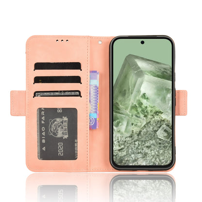 Google Pixel 8a Skin Feel PU Leather Wallet Phone Case with Card Slots, Cash Pocket, Magnetic Closure, Built-In Stand, Full Protection TPU Cover