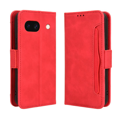 Google Pixel 8a Skin Feel PU Leather Wallet Phone Case with Card Slots, Cash Pocket, Magnetic Closure, Built-In Stand, Full Protection TPU Cover