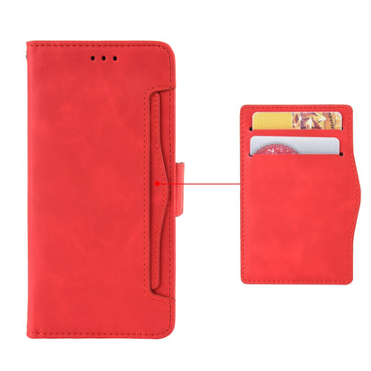 Google Pixel 8a Skin Feel PU Leather Wallet Phone Case with Card Slots, Cash Pocket, Magnetic Closure, Built-In Stand, Full Protection TPU Cover