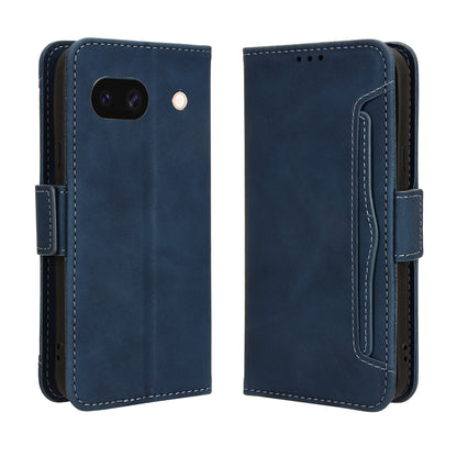 Google Pixel 8a Skin Feel PU Leather Wallet Phone Case with Card Slots, Cash Pocket, Magnetic Closure, Built-In Stand, Full Protection TPU Cover