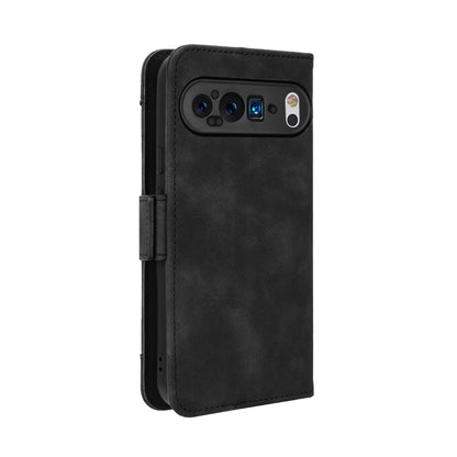 Google Pixel 9 Pro Skin Feel PU Leather Wallet Phone Case with Card Slots, Cash Pocket, Magnetic Closure, Built-In Stand, Full Protection TPU Cover