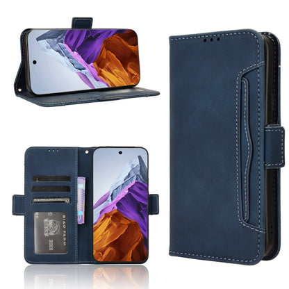 Google Pixel 9 Pro Skin Feel PU Leather Wallet Phone Case with Card Slots, Cash Pocket, Magnetic Closure, Built-In Stand, Full Protection TPU Cover
