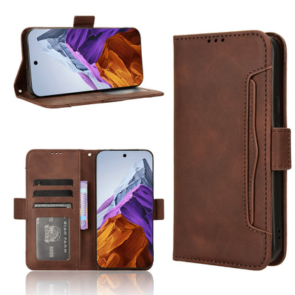Google Pixel 9 Pro Skin Feel PU Leather Wallet Phone Case with Card Slots, Cash Pocket, Magnetic Closure, Built-In Stand, Full Protection TPU Cover