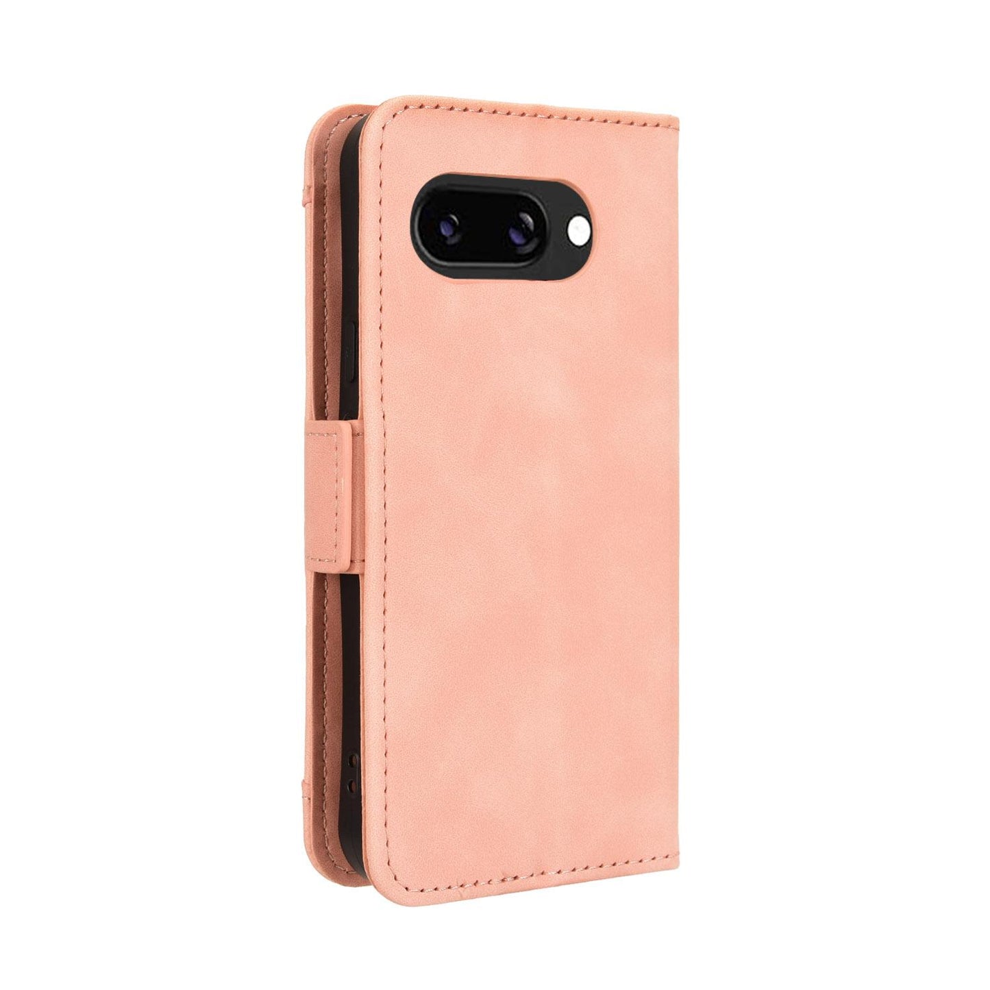 Google Pixel 9a Skin Feel PU Leather Wallet Phone Case with Card Slots, Cash Pocket, Magnetic Closure, Built-In Stand, Full Protection TPU Cover