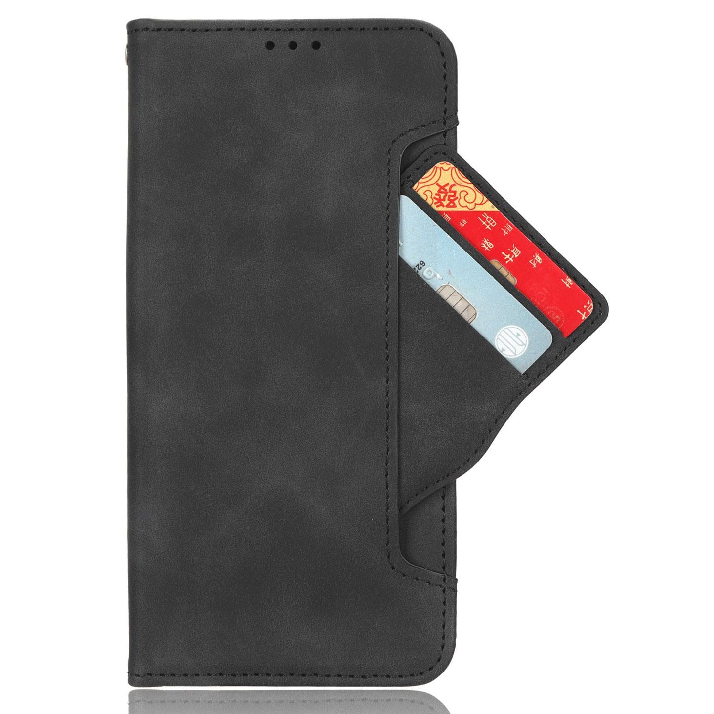 Google Pixel 9a Skin Feel PU Leather Wallet Phone Case with Card Slots, Cash Pocket, Magnetic Closure, Built-In Stand, Full Protection TPU Cover