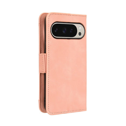Google Pixel 10 Pro XL Skin Feel PU Leather Wallet Phone Case with Card Slots, Cash Pocket, Magnetic Closure, Built-In Stand, Full Protection TPU Cover