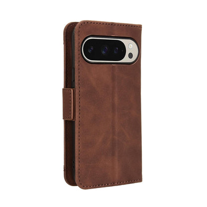 Google Pixel 10 Pro XL Skin Feel PU Leather Wallet Phone Case with Card Slots, Cash Pocket, Magnetic Closure, Built-In Stand, Full Protection TPU Cover