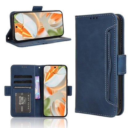 Google Pixel 10 Pro Skin Feel PU Leather Wallet Phone Case with Card Slots, Cash Pocket, Magnetic Closure, Built-In Stand, Full Protection TPU Cover