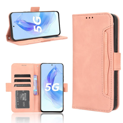 Honor X50i Skin Feel PU Leather Wallet Phone Case with Card Slots, Cash Pocket, Magnetic Closure, Built-In Stand, Full Protection TPU Cover