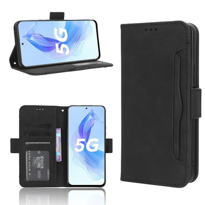 Honor X50i Skin Feel PU Leather Wallet Phone Case with Card Slots, Cash Pocket, Magnetic Closure, Built-In Stand, Full Protection TPU Cover
