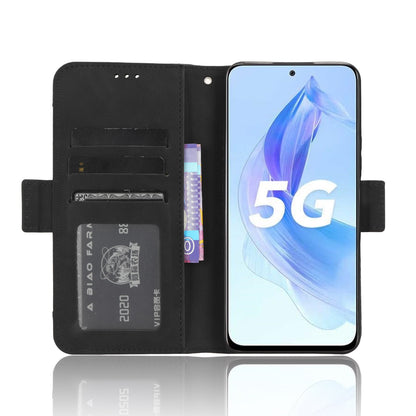 Honor X50i Skin Feel PU Leather Wallet Phone Case with Card Slots, Cash Pocket, Magnetic Closure, Built-In Stand, Full Protection TPU Cover