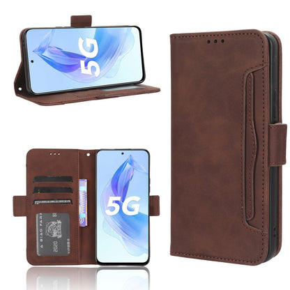 Honor X50i Skin Feel PU Leather Wallet Phone Case with Card Slots, Cash Pocket, Magnetic Closure, Built-In Stand, Full Protection TPU Cover