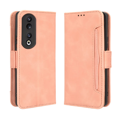 Honor 90 Pro 5G Skin Feel PU Leather Wallet Phone Case with Card Slots, Cash Pocket, Magnetic Closure, Built-In Stand, Full Protection TPU Cover