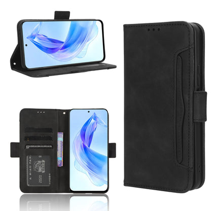 Honor X50i Big Hole Skin Feel PU Leather Wallet Phone Case with Card Slots, Cash Pocket, Magnetic Closure, Built-In Stand, Full Protection TPU Cover