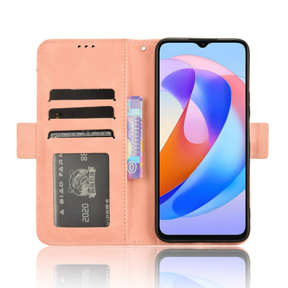 Honor X5 Plus Skin Feel PU Leather Wallet Phone Case with Card Slots, Cash Pocket, Magnetic Closure, Built-In Stand, Full Protection TPU Cover