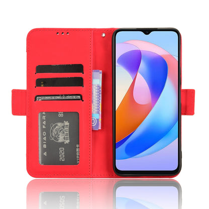 Honor X5 Plus Skin Feel PU Leather Wallet Phone Case with Card Slots, Cash Pocket, Magnetic Closure, Built-In Stand, Full Protection TPU Cover