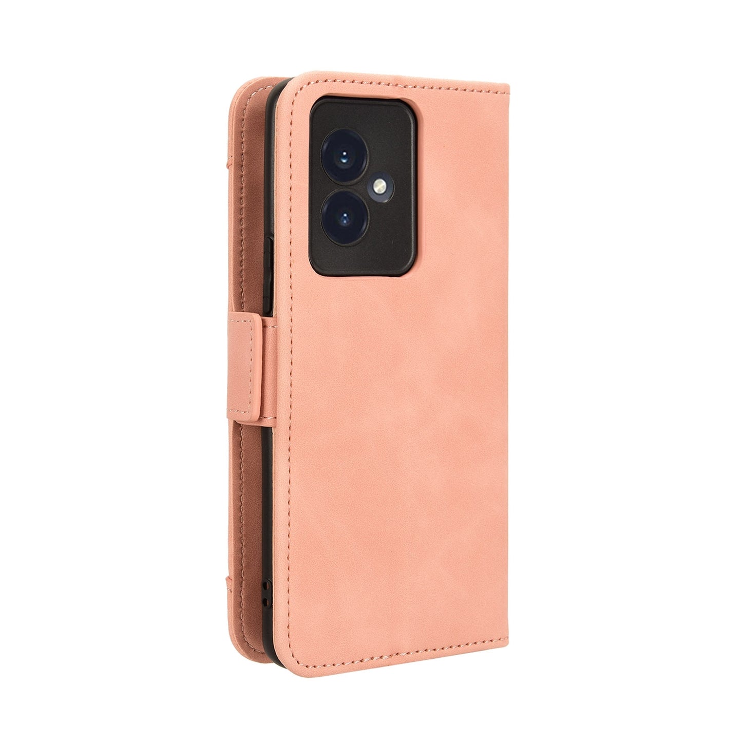 Honor 100 5G Skin Feel PU Leather Wallet Phone Case with Card Slots, Cash Pocket, Magnetic Closure, Built-In Stand, Full Protection TPU Cover