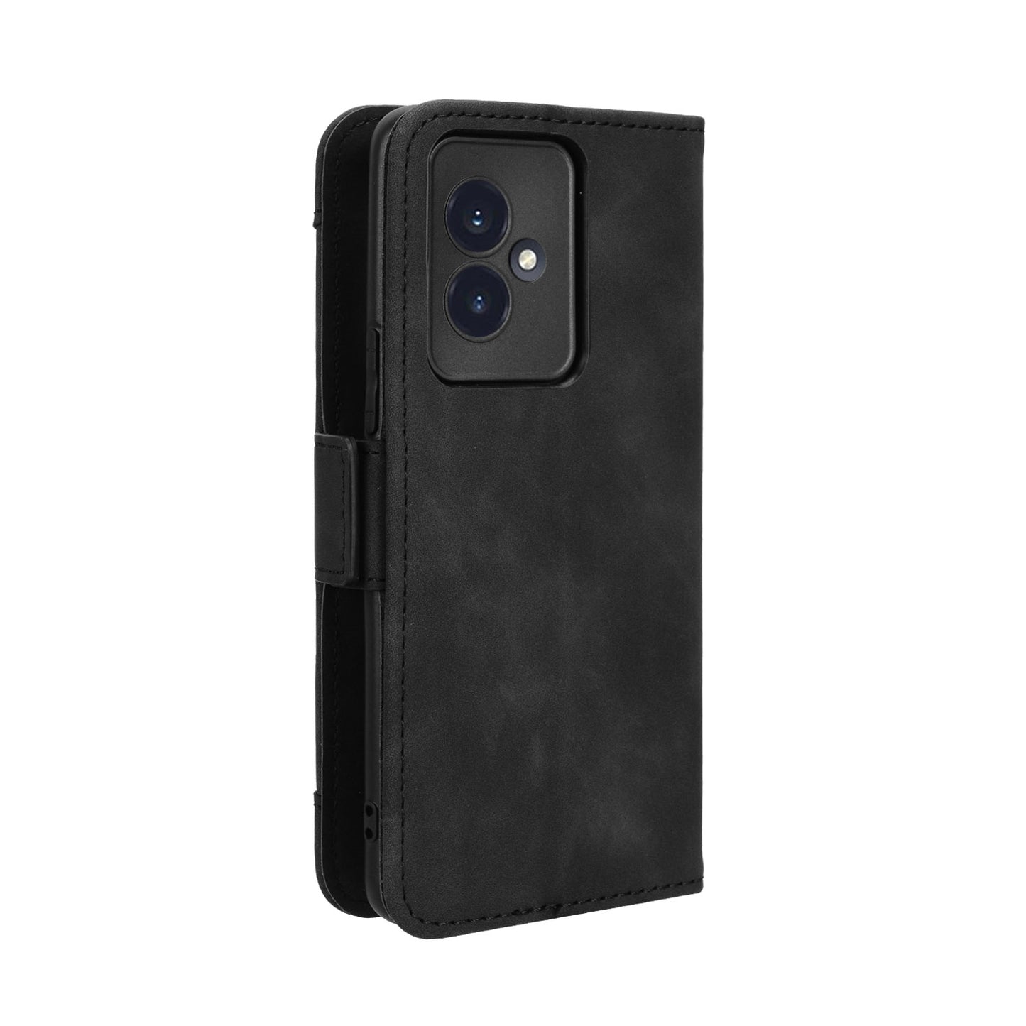 Honor 100 5G Skin Feel PU Leather Wallet Phone Case with Card Slots, Cash Pocket, Magnetic Closure, Built-In Stand, Full Protection TPU Cover